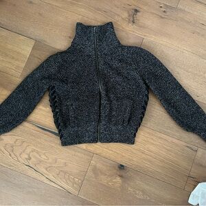 Athleta Black and White Knit Sweater